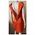 Vestido de seda naranja Roberto Cavalli - vista 11