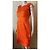 Vestido de seda naranja Roberto Cavalli - vista 7