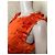 Vestido de seda naranja Roberto Cavalli - vista 9