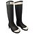 Chanel Gummistiefel in Schwarz Größe 35