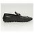 LOUIS VUITTON Scarpe da guida in pelle nera LV Auth bs25780 Nero - vista 21
