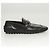 LOUIS VUITTON Scarpe da guida in pelle nera LV Auth bs25780 Nero - vista 4