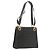 Sac à épaule Gancini en cuir noir et or Auth 124607 de Salvatore Ferragamo Doré
