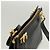 Sac à épaule Gancini en cuir noir et or Auth 124607 de Salvatore Ferragamo Doré - vue 6