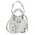 BALENCIAGA Luca Goal XS Hand Bag Leather 2way White Silver 702432 Auth ar13609AM Silvery  ref.2241324