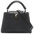 Louis Vuitton Borsa Capucines PM in pelle Taurillon nera a 2 modi Nero