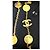 Collana Sautoir Chanel CC Oro Metallo D'oro - vista 3