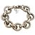RARO raffinato bracciale DOLCE & GABBANA DJ0769 maglia marina circolare Argento
