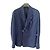 Autre Marque Herren Sommer Leinenmischung Blazer Officna36 Blau