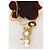 Collana BLUMARINE metallo dorato grande charm rotondo con logo inciso D'oro - vista 11