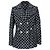 Timeless Blazer de doble botonadura en tweed de algodón negro de Chanel
