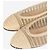 Chanel Braune Raffia-Balletschuhe CC - Größe EU 37 (UK 4) - Ansicht 4