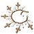 Magnifico raro bracciale DOLCE & GABBANA dorato croci swarovski D'oro