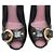LOUIS VUITTON OPEN TOE SCHUHE MIT SCHNALLEN 37.5 LEDERSCHUHE Schwarz - Ansicht 4