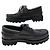 SCARPE LOUIS VUITTON DERBY LV RANGERS 08 42 IN PELLE GRANA NERA MONOGRAMMA Nero - vista 2