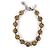 Superbe collier DOLCE & GABBANA avec de grandes perles à motif animalier Camel