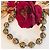 Superbe collier DOLCE & GABBANA avec de grandes perles à motif animalier Camel - vue 10