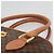 Céline Borsa a mano in tela Macadam CELINE in pelle PVC marrone oro Auth gh019 D'oro - vista 8