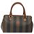 Pequin Borsa a mano in tela FENDI Pecan marrone nero oro Auth yk18138 D'oro - vista 13