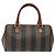 Pequin Borsa a mano in tela FENDI Pecan marrone nero oro Auth yk18138 D'oro - vista 2