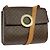 Céline CELINE Macadam Canvas Schultertasche, PVC-Leder, braun, gold, authentisch, bs25458 Golden
