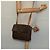 Céline CELINE Macadam Canvas Schultertasche, PVC-Leder, braun, gold, authentisch, bs25458 Golden - Ansicht 23