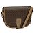 Céline Borsa a spalla in tela Macadam CELINE in pelle PVC marrone oro Auth sw561 D'oro
