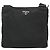 PRADA Borsa a Spalla in Nylon Nera Argento Autentica 124085 Nero - vista 13