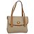 Céline Borsa a mano in tela Macadam CELINE PVC beige oro Auth sw601 D'oro