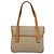 Céline Borsa a mano in tela Macadam CELINE PVC beige oro Auth sw601 D'oro - vista 2