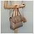 Céline Borsa a mano in tela Macadam CELINE PVC beige oro Auth sw601 D'oro - vista 24