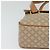 Céline Borsa a mano in tela Macadam CELINE PVC beige oro Auth sw601 D'oro - vista 9