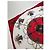 Céline Sciarpa vintage Celine rossa nera bianca Multicolore - vista 6
