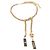 Collana a catena con nodo Chanel oro D'oro