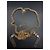 Collana a catena con nodo Chanel oro D'oro - vista 2