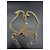 Collana a catena con nodo Chanel oro D'oro - vista 3