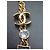 Collana a catena con nodo Chanel oro D'oro - vista 4