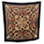 Hermès Hermes Vintage Silk Scarf Eperon D'Or 1974 Henry D'Origny Black Brown  ref.2243247