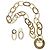 Favolosa parure collana orecchini DOLCE & GABBANA della Collezione “Stone” D'oro