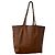 Borsa shopper Prada in pelle marrone cognac