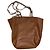 Borsa shopper Prada in pelle marrone cognac - vista 6