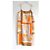 Hermès Beige/Palomi Seidenkleid mit Trägern Orange - Ansicht 2