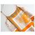 Hermès Beige/Palomi Seidenkleid mit Trägern Orange - Ansicht 6