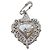 Spilla Cuore Christian Lacroix Pizzo Argento Silver hardware