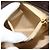 Céline Borsa a mano in tela Macadam Celine C beige e oro Auth BD2013 D'oro - vista 18
