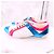Dior Sneaker Metallic Blau Fuchsia Weiß Lammleder Mehrfarben Metallisch - Ansicht 2