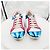 Dior Sneaker Metallic Blau Fuchsia Weiß Lammleder Mehrfarben Metallisch - Ansicht 3