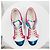 Dior Sneaker Metallic Blau Fuchsia Weiß Lammleder Mehrfarben Metallisch - Ansicht 6
