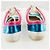 Dior Sneaker Metallic Blau Fuchsia Weiß Lammleder Mehrfarben Metallisch - Ansicht 8