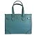 Gucci GG Star Tote Tasche Leder Türkis